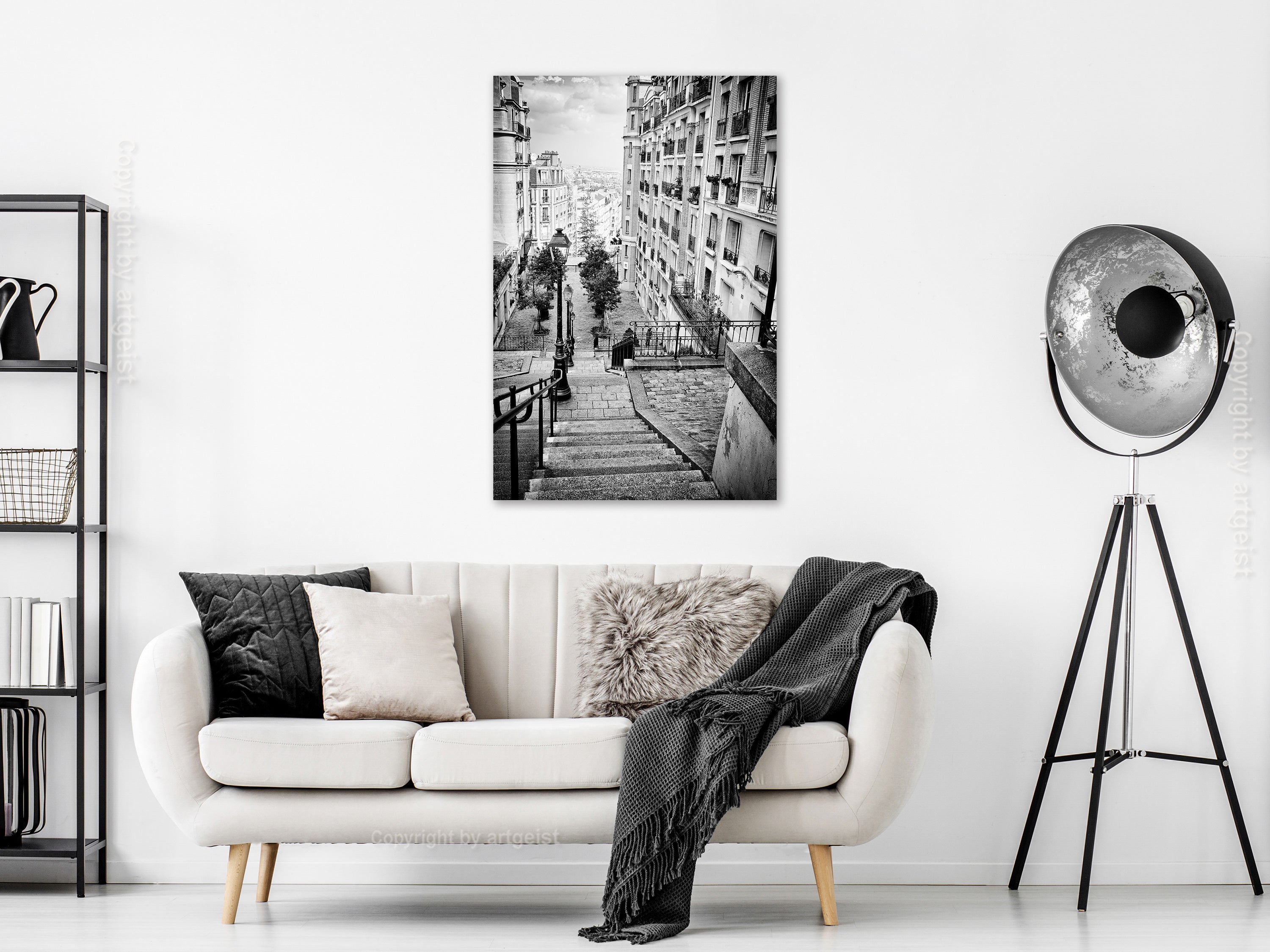 Canvas Print Parisian Suburb Vertical