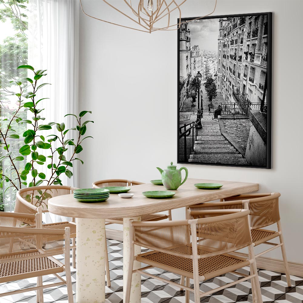 Parisian Suburb Architecture Photo Canvas Print
