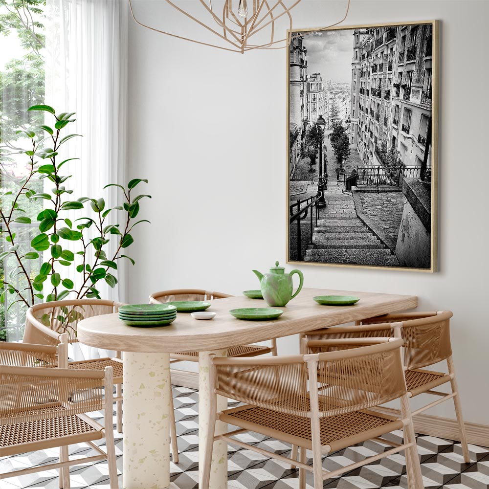 Parisian Suburb Architecture Photo Canvas Print