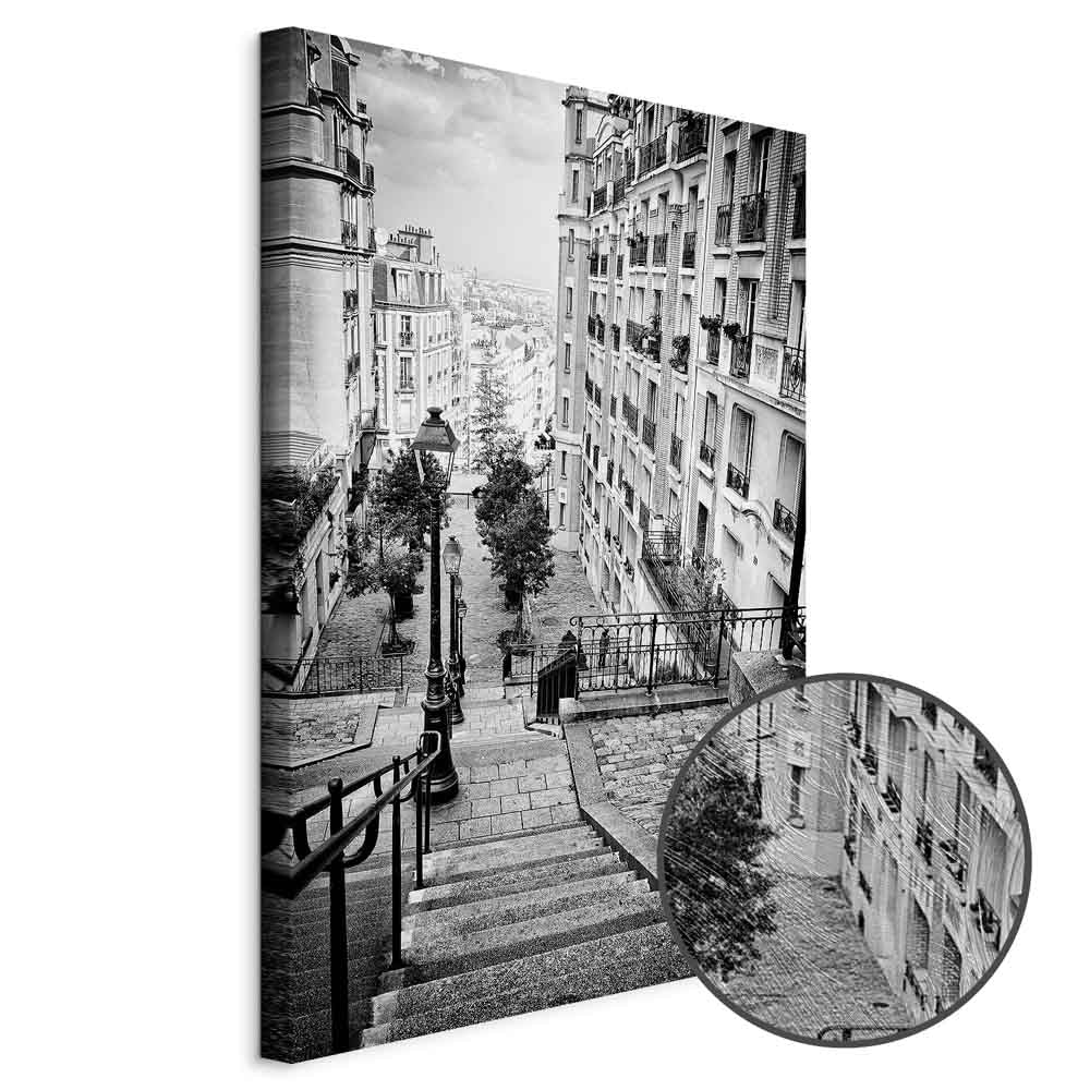 Parisian Suburb Architecture Photo Canvas Print
