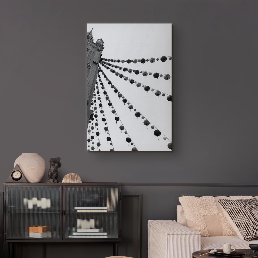 Joyful Festival City Architecture Canvas Print