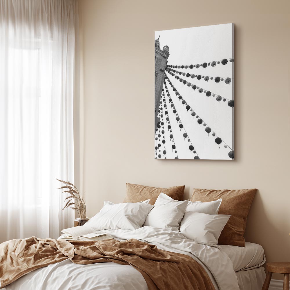 Joyful Festival City Architecture Canvas Print