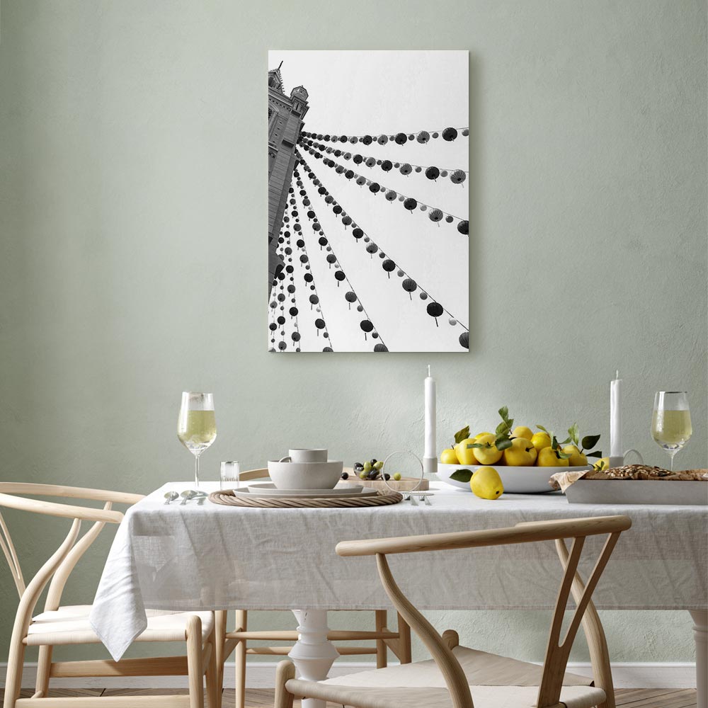 Joyful Festival City Architecture Canvas Print