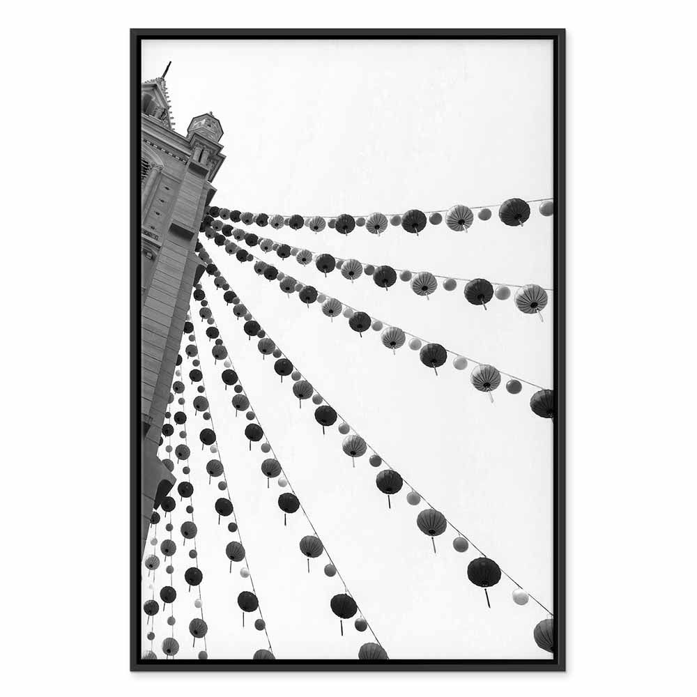 Joyful Festival City Architecture Canvas Print