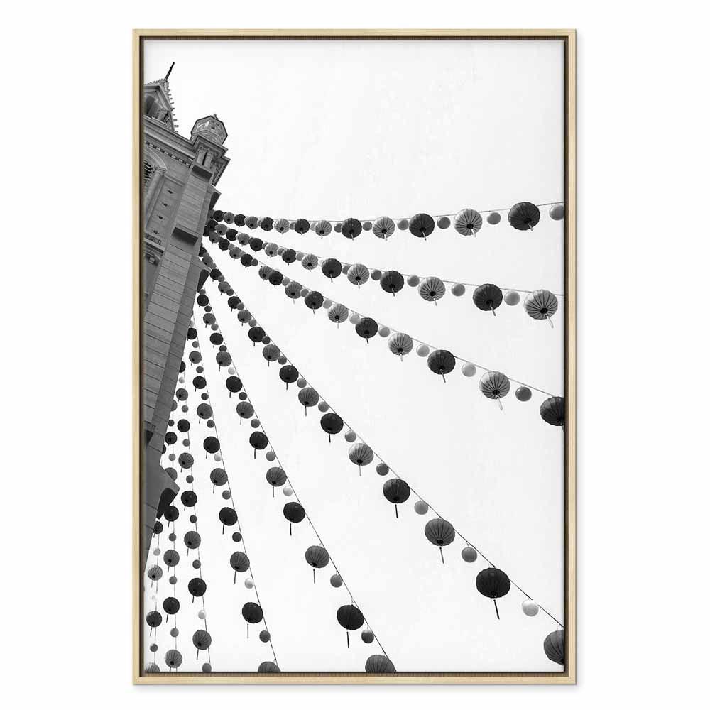 Joyful Festival City Architecture Canvas Print