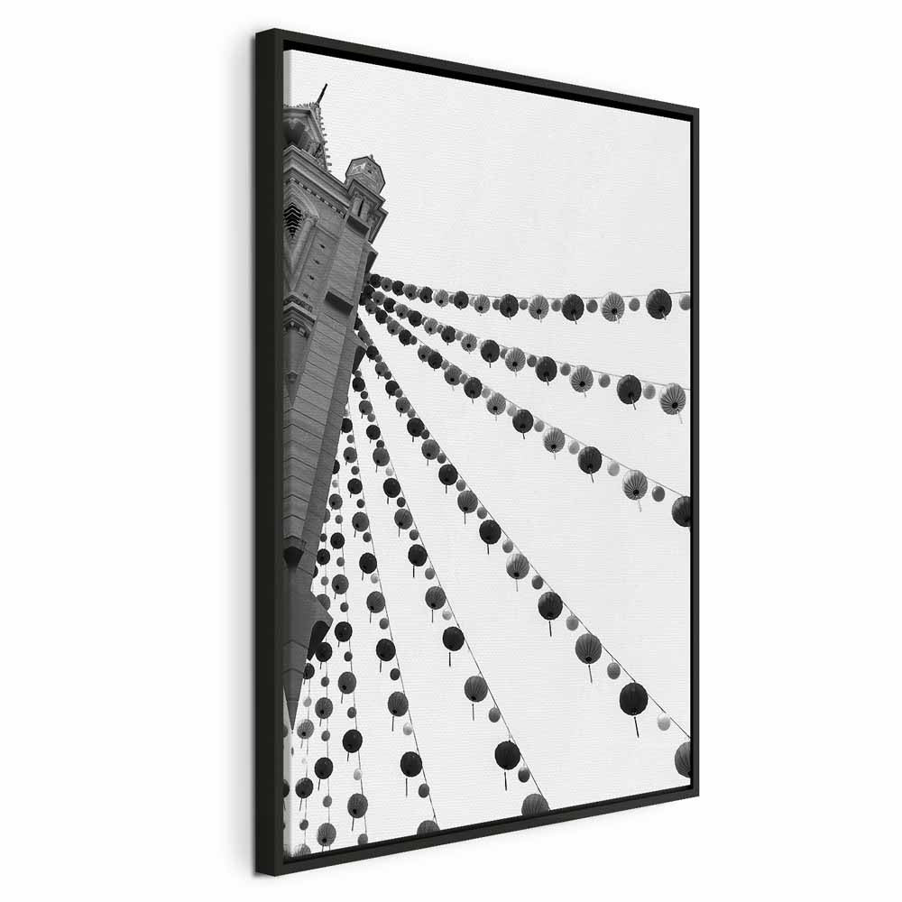 Joyful Festival City Architecture Canvas Print