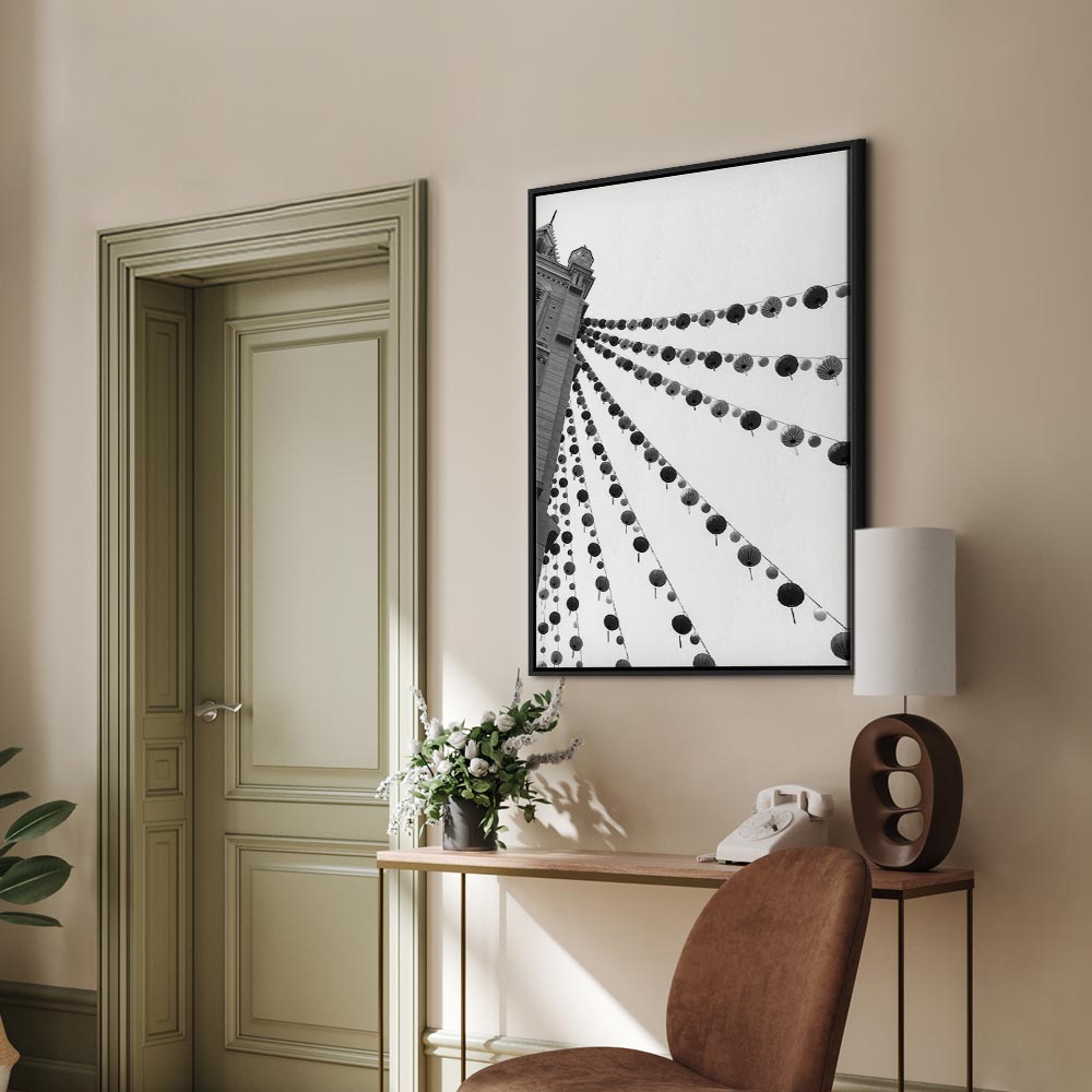 Joyful Festival City Architecture Canvas Print