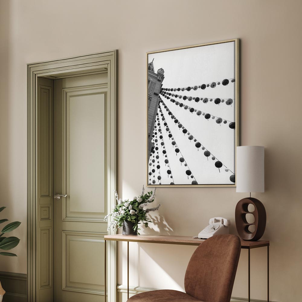 Joyful Festival City Architecture Canvas Print