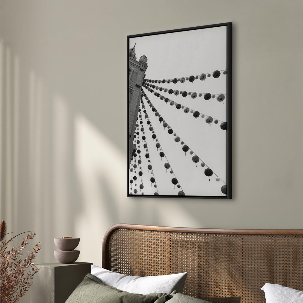 Joyful Festival City Architecture Canvas Print