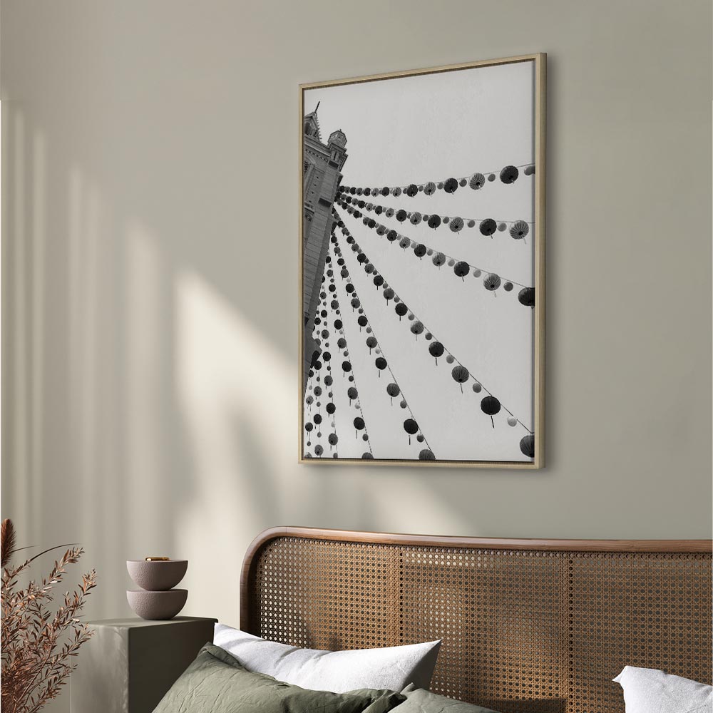 Joyful Festival City Architecture Canvas Print