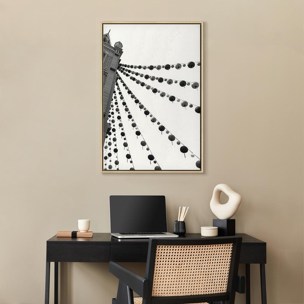 Joyful Festival City Architecture Canvas Print