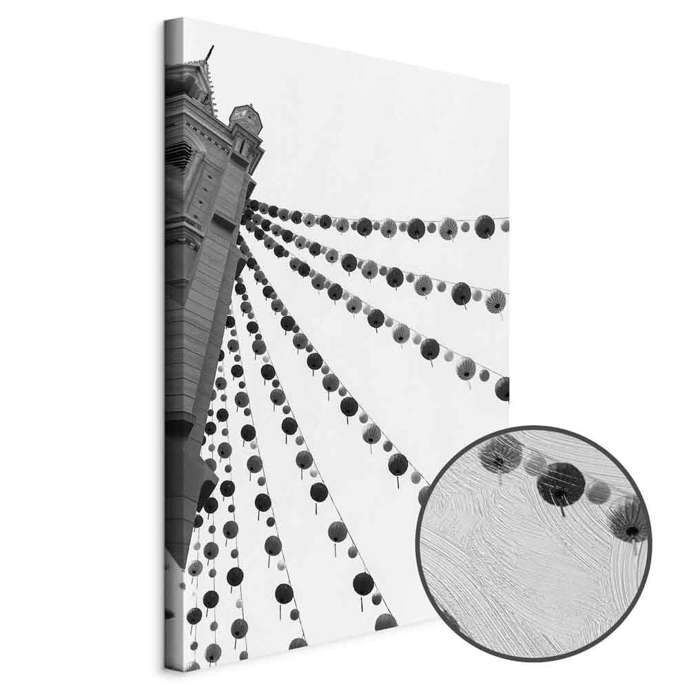 Joyful Festival City Architecture Canvas Print