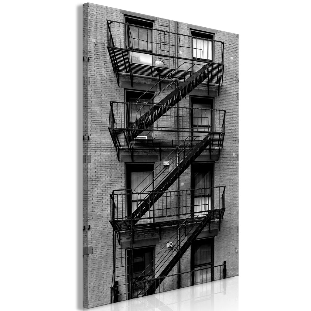 Canvas Print: Emergency Exit - Vertical (1 Part)