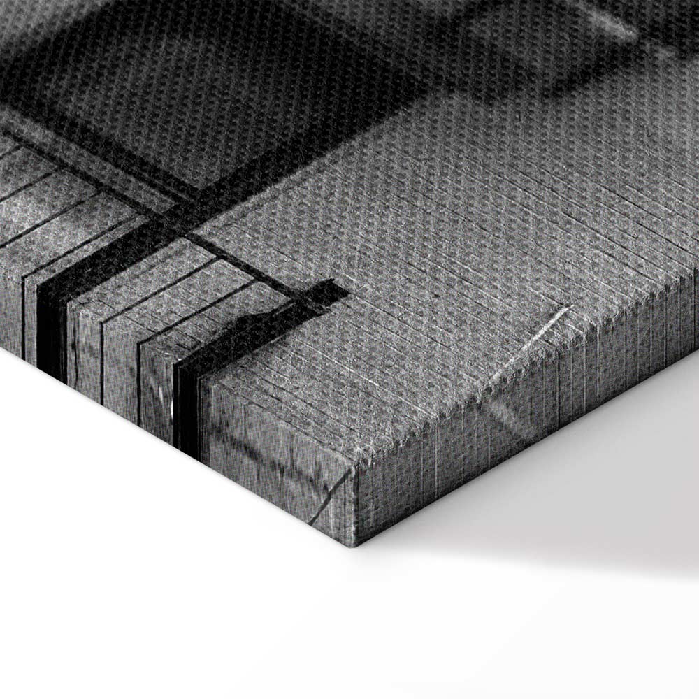 Emergency Exit Stairwell Photo Canvas Print