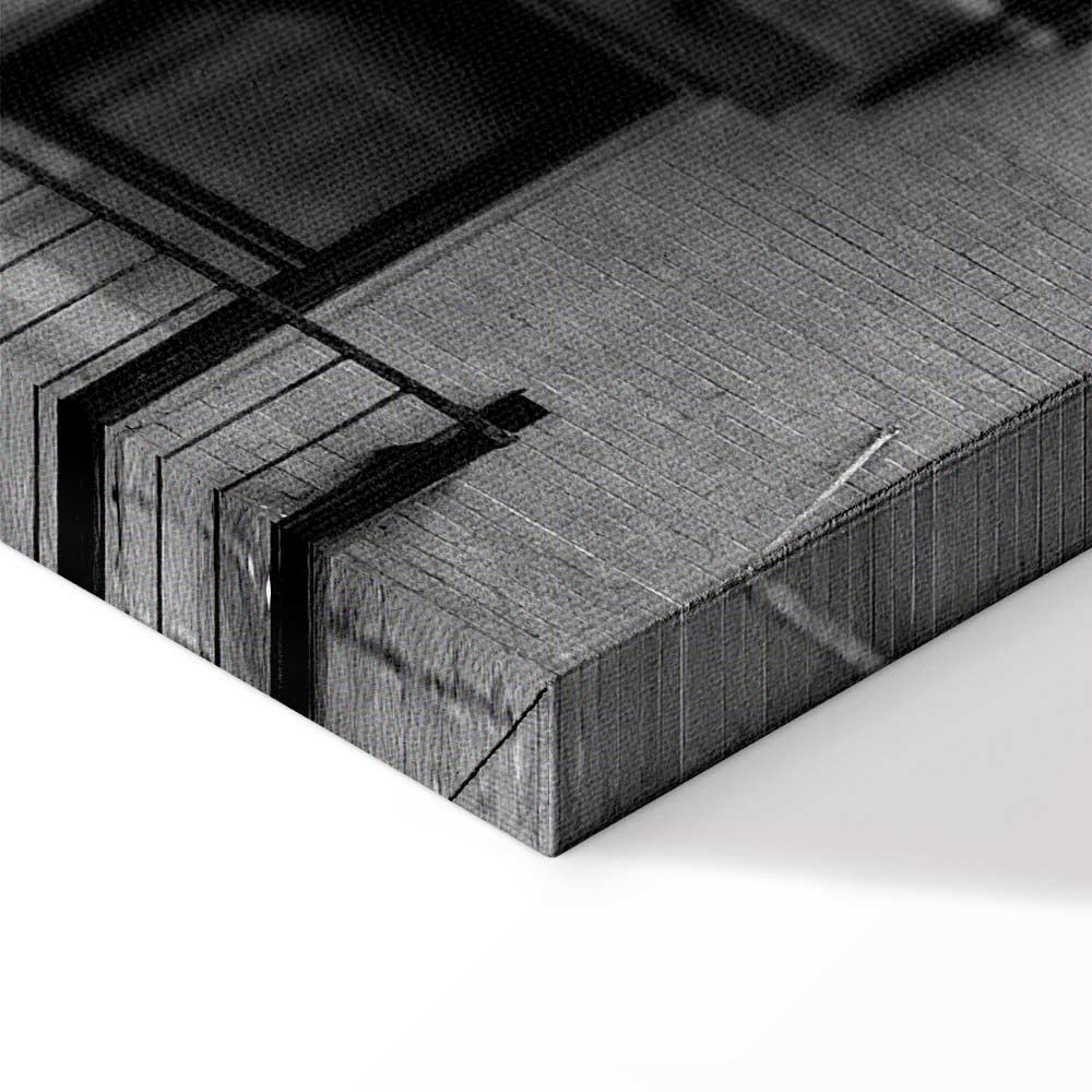 Emergency Exit Stairwell Photo Canvas Print