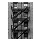 Emergency Exit Stairwell Photo Canvas Print