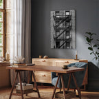 Emergency Exit Stairwell Photo Canvas Print