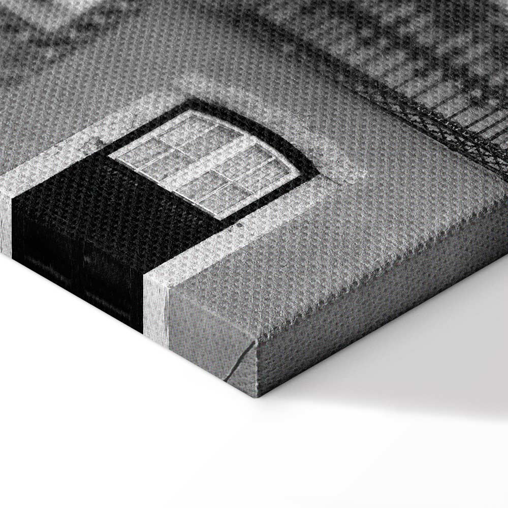 Patterned Window Facade Architecture Canvas Print