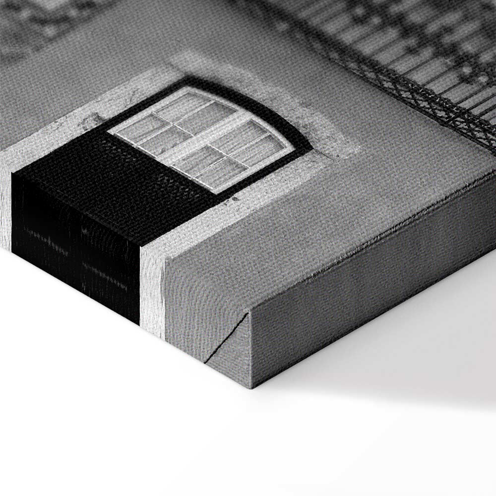 Patterned Window Facade Architecture Canvas Print