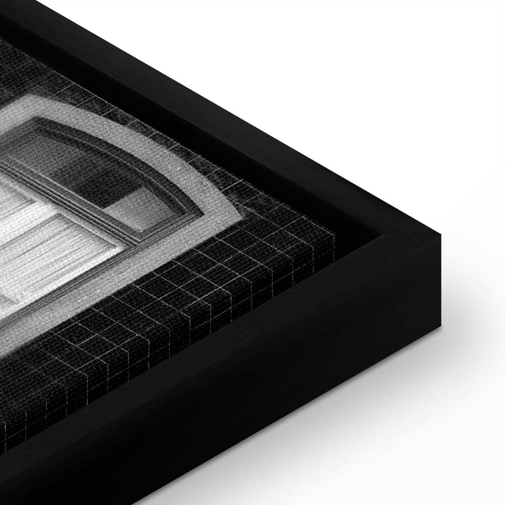 Patterned Window Facade Architecture Canvas Print