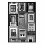 Patterned Window Facade Architecture Canvas Print