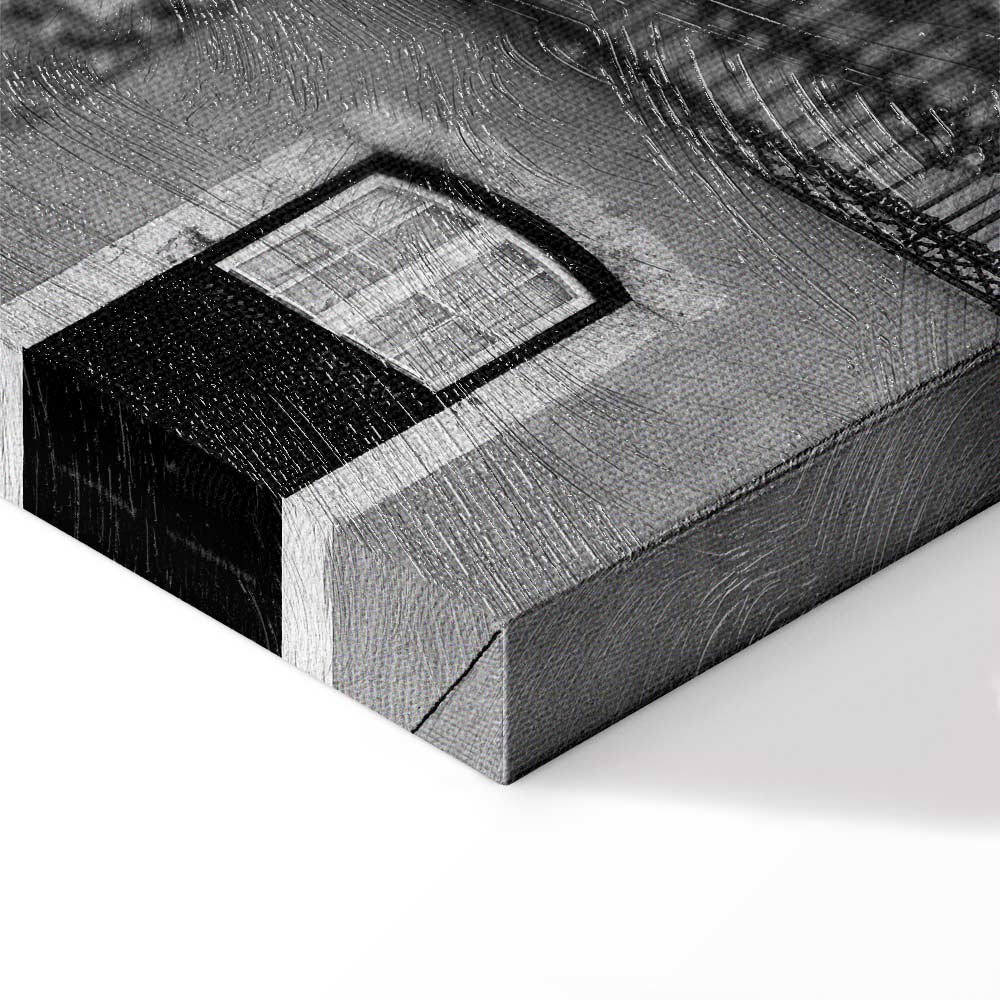 Patterned Window Facade Architecture Canvas Print