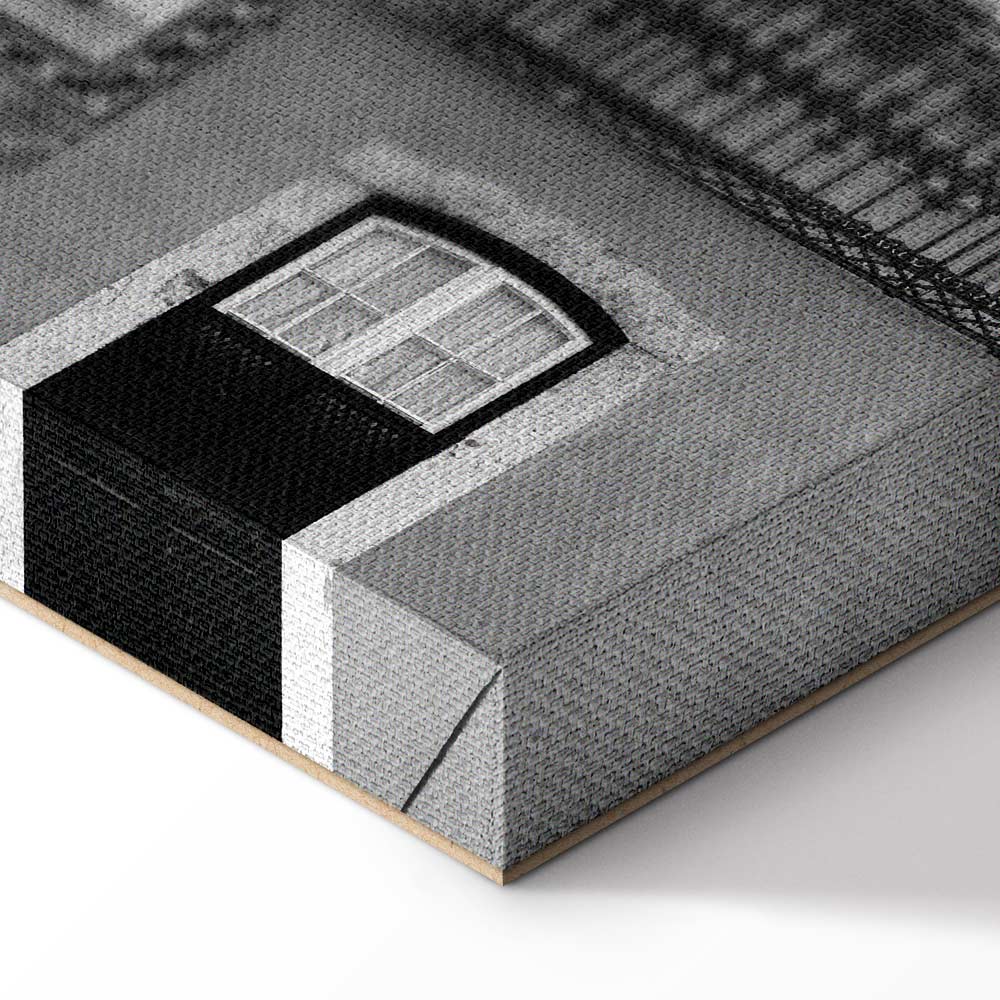 Patterned Window Facade Architecture Canvas Print