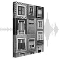 Patterned Window Facade Architecture Canvas Print