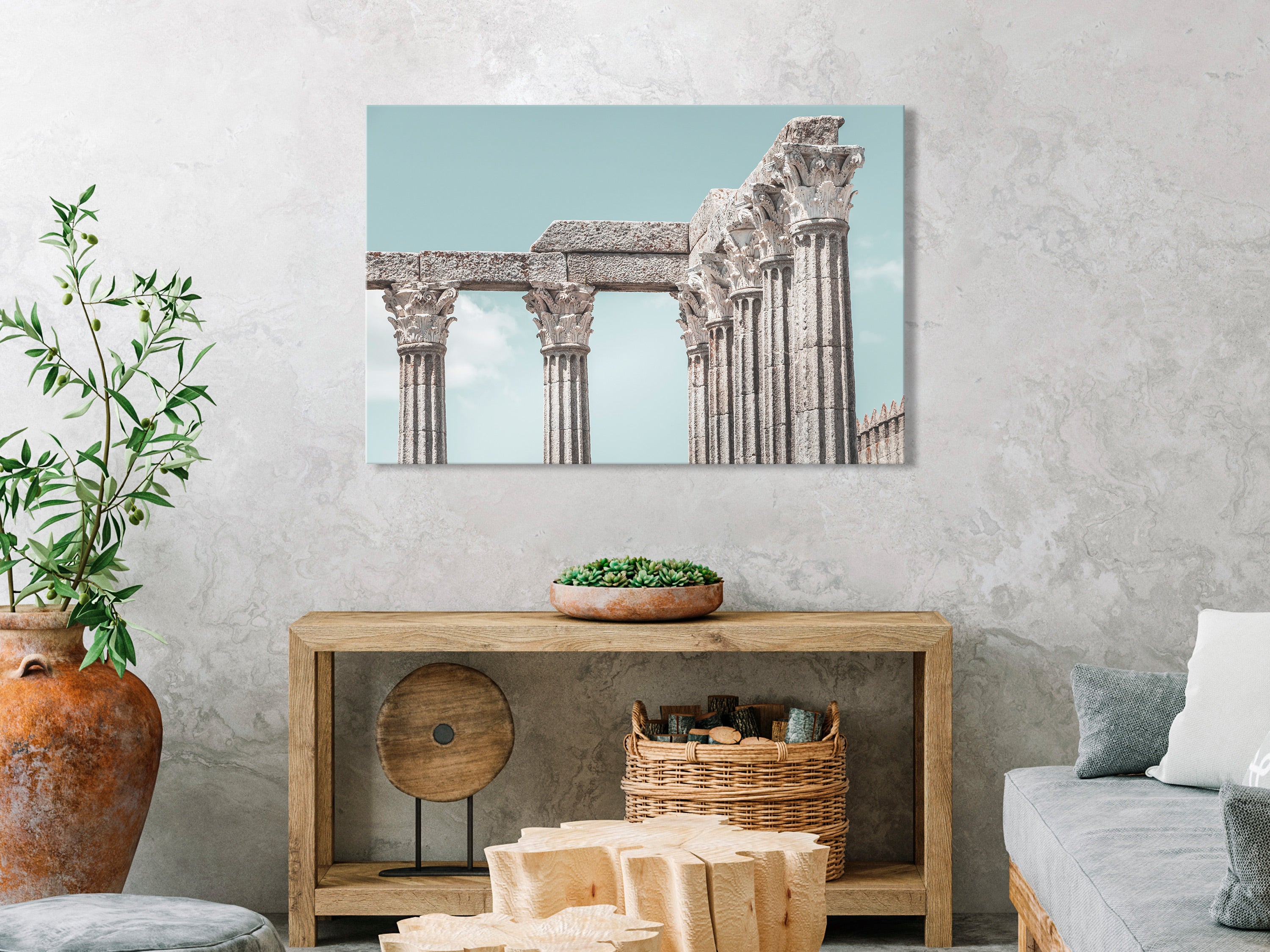 Pillars of History Canvas Print Wide