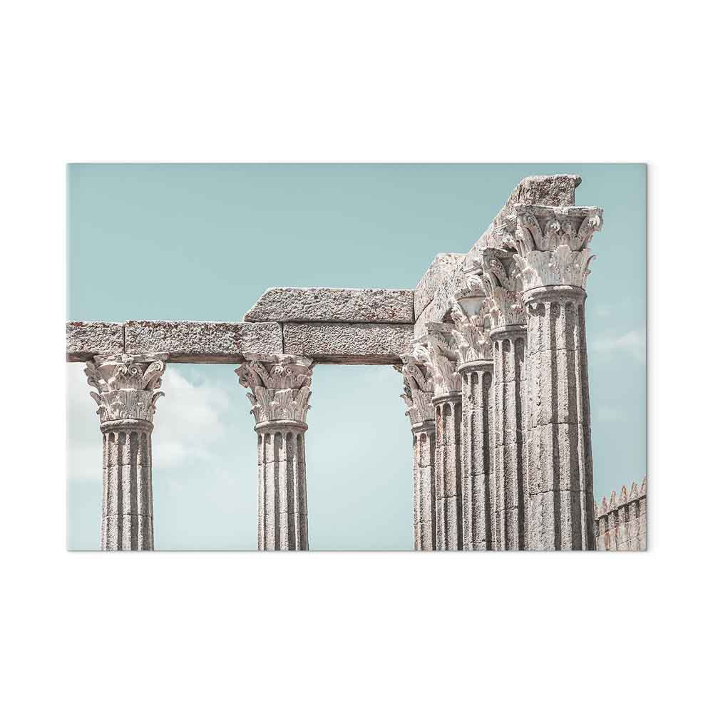 Classical Stone Columns Architecture Canvas Print