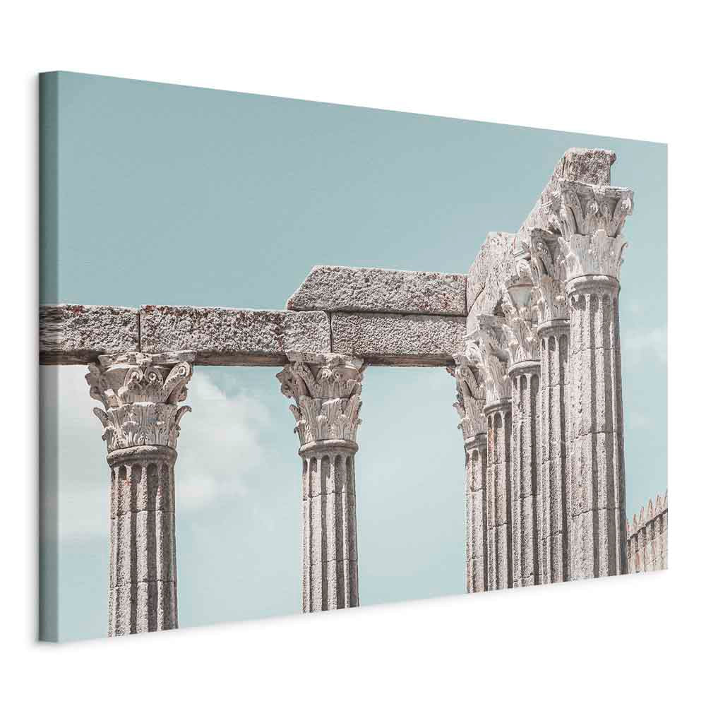 Classical Stone Columns Architecture Canvas Print