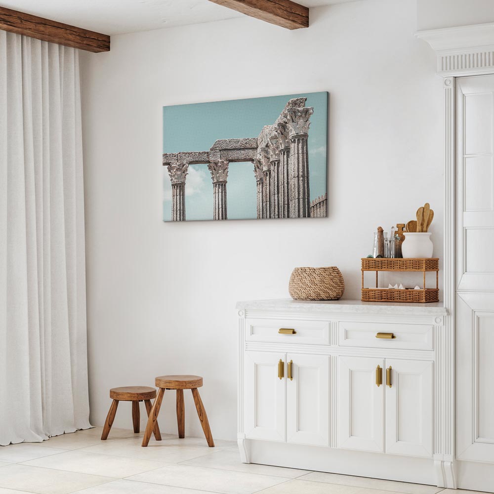 Classical Stone Columns Architecture Canvas Print
