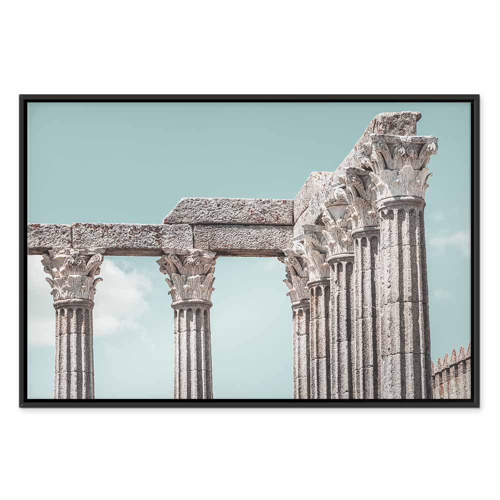 Classical Stone Columns Architecture Canvas Print