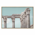 Classical Stone Columns Architecture Canvas Print