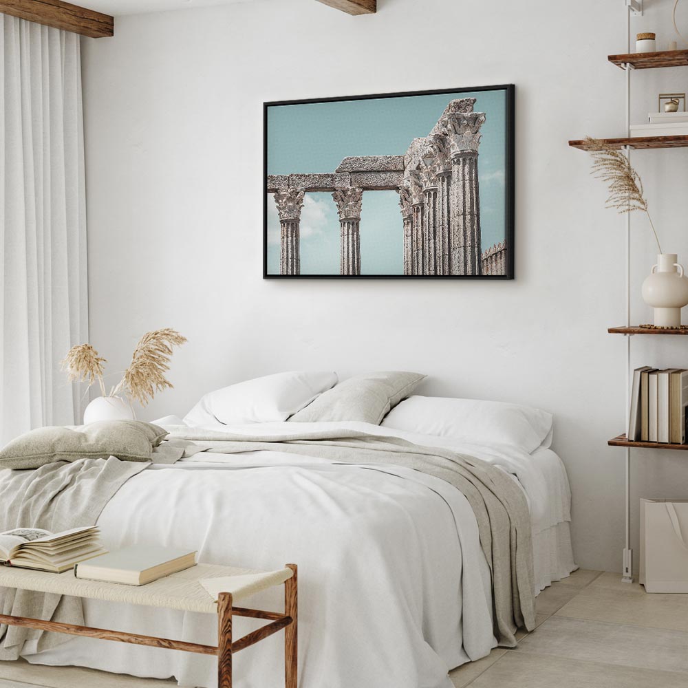 Classical Stone Columns Architecture Canvas Print