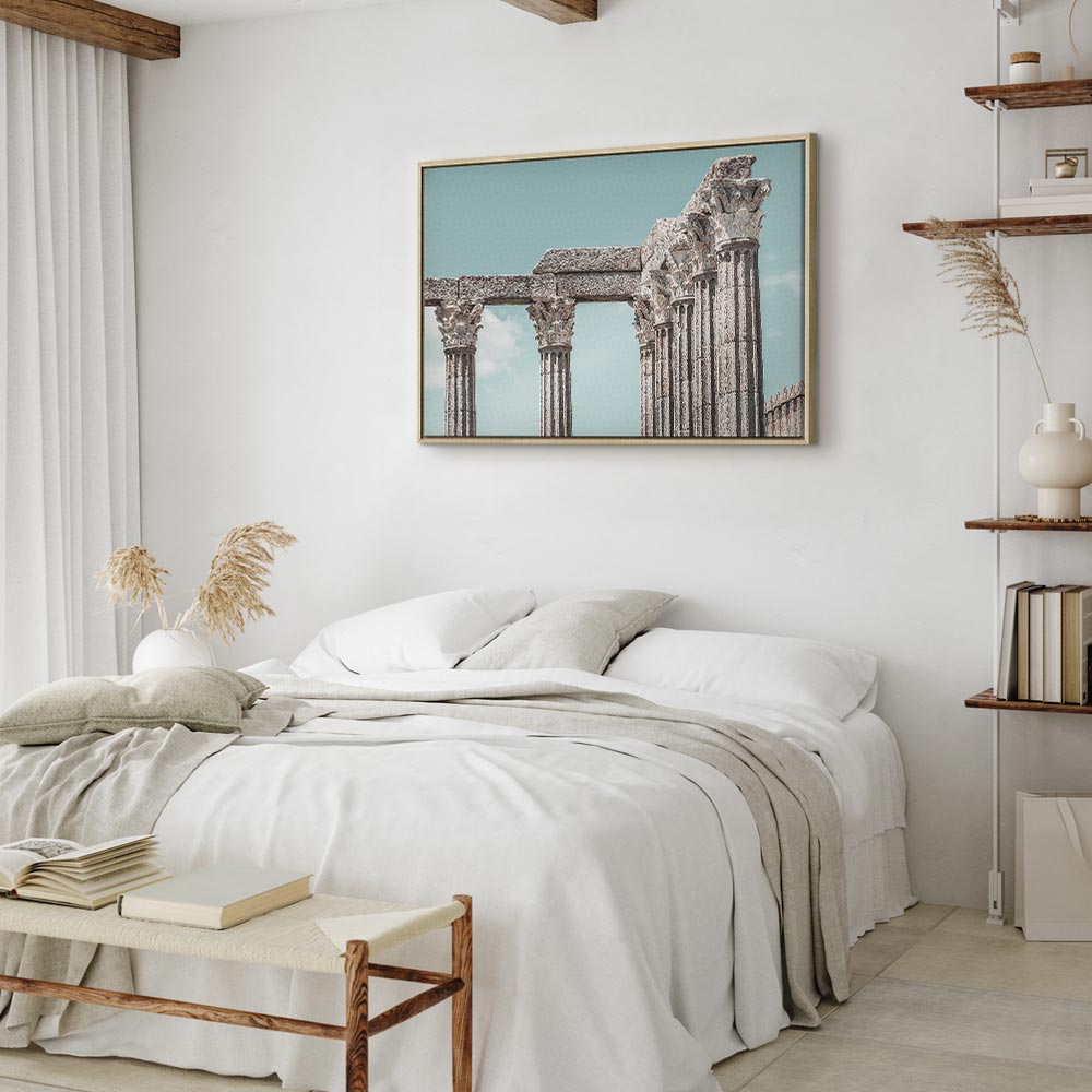 Classical Stone Columns Architecture Canvas Print