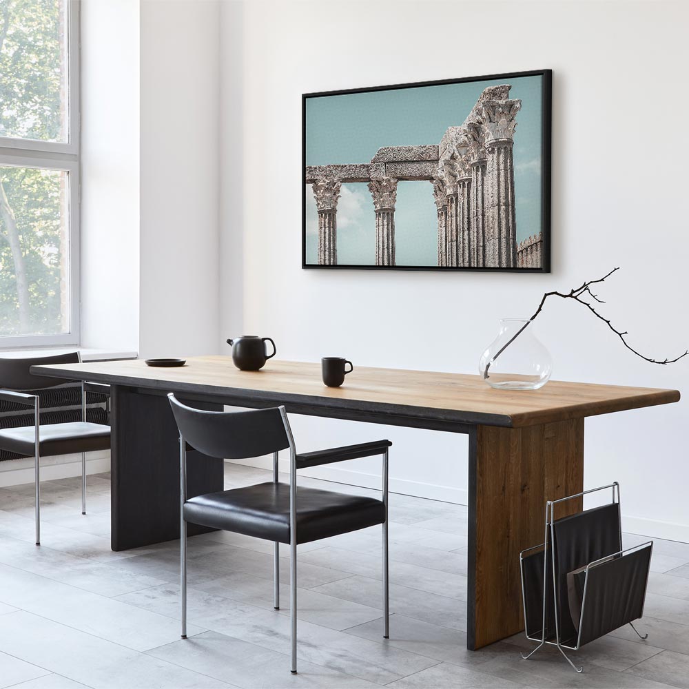 Classical Stone Columns Architecture Canvas Print