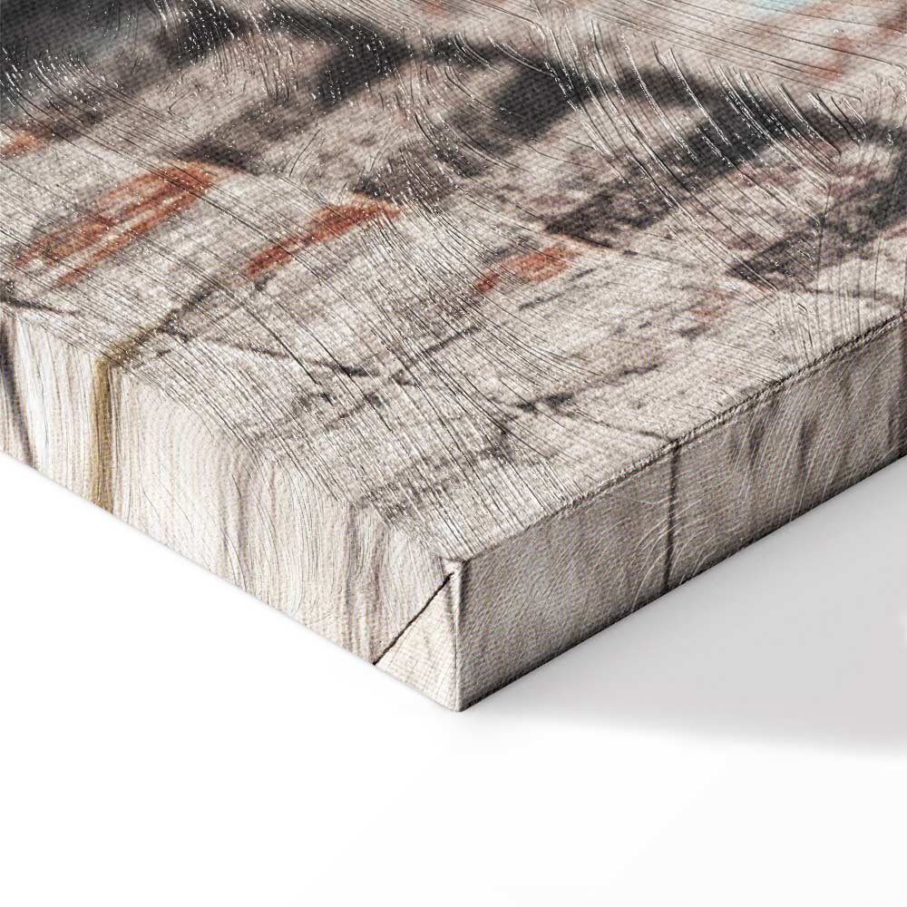 Classical Stone Columns Architecture Canvas Print