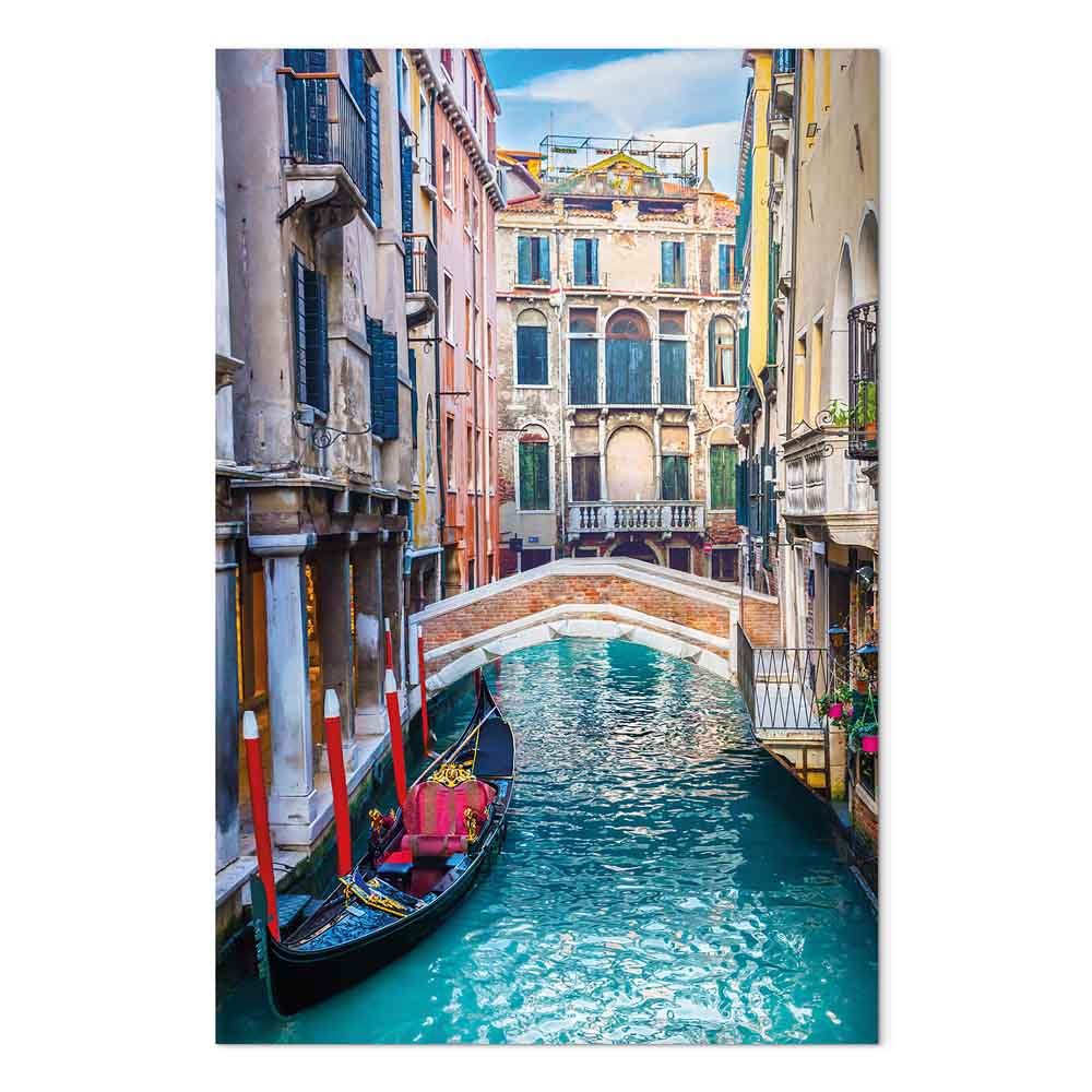 Venice Summer Architecture Vertical Canvas Print