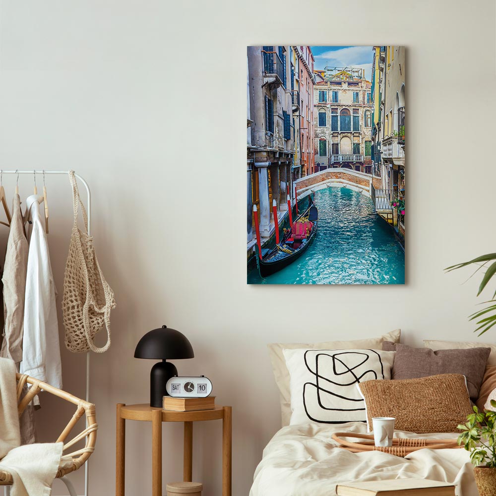 Venice Summer Architecture Vertical Canvas Print