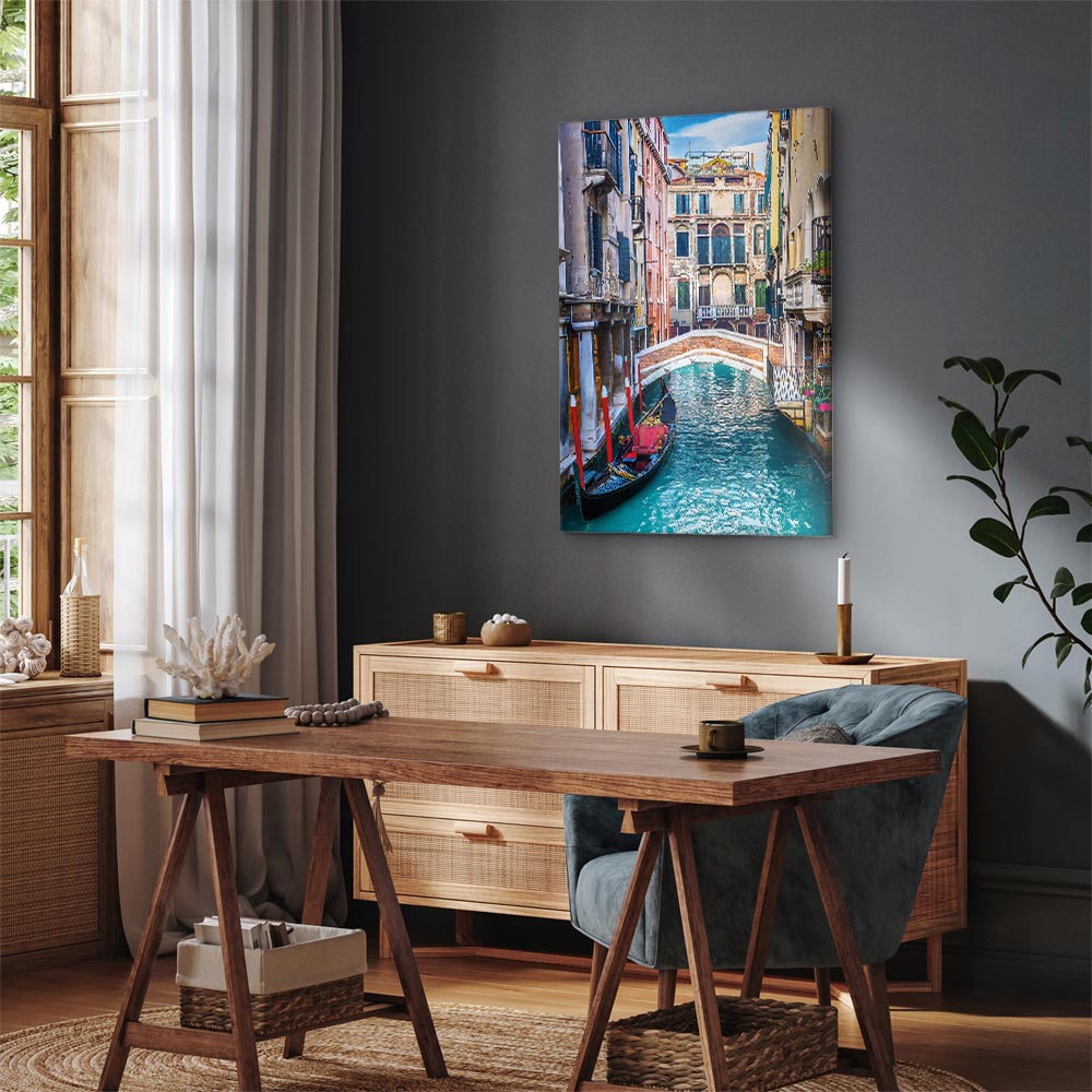 Venice Summer Architecture Vertical Canvas Print