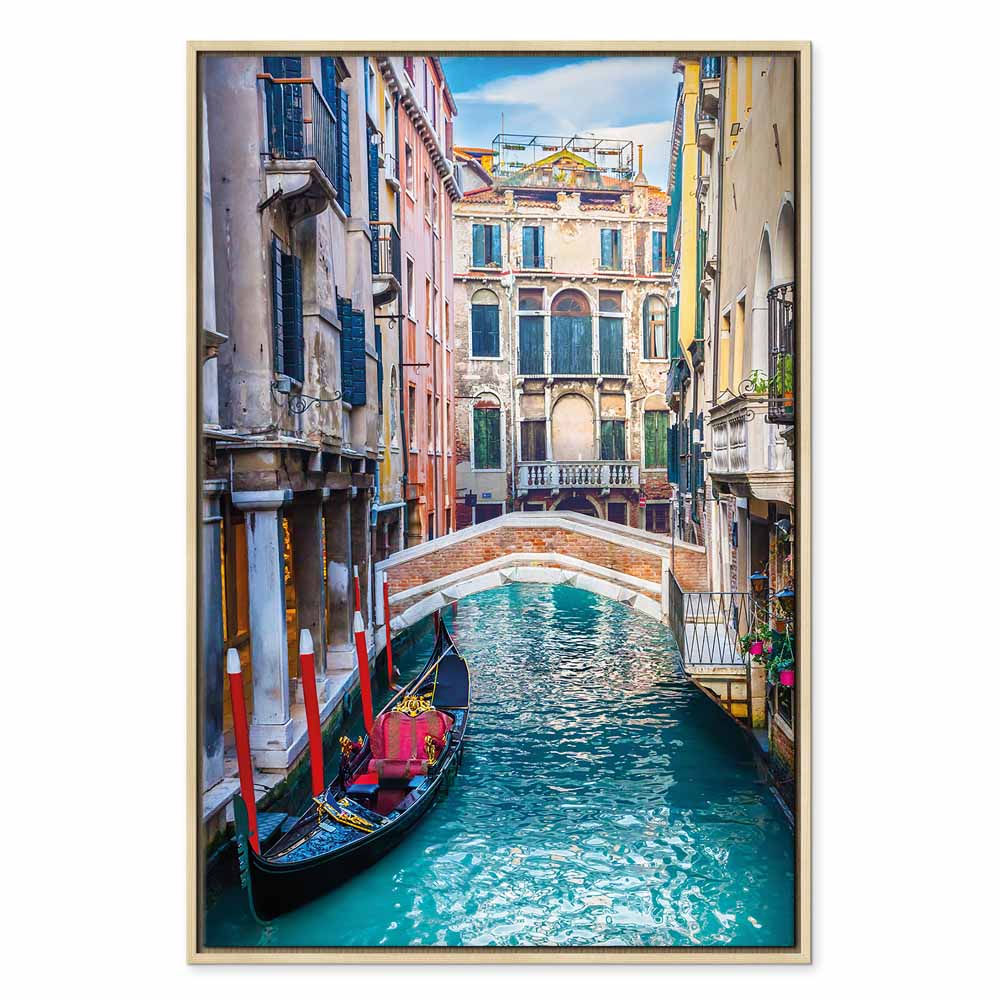 Venice Summer Architecture Vertical Canvas Print