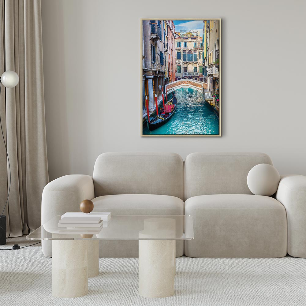 Venice Summer Architecture Vertical Canvas Print