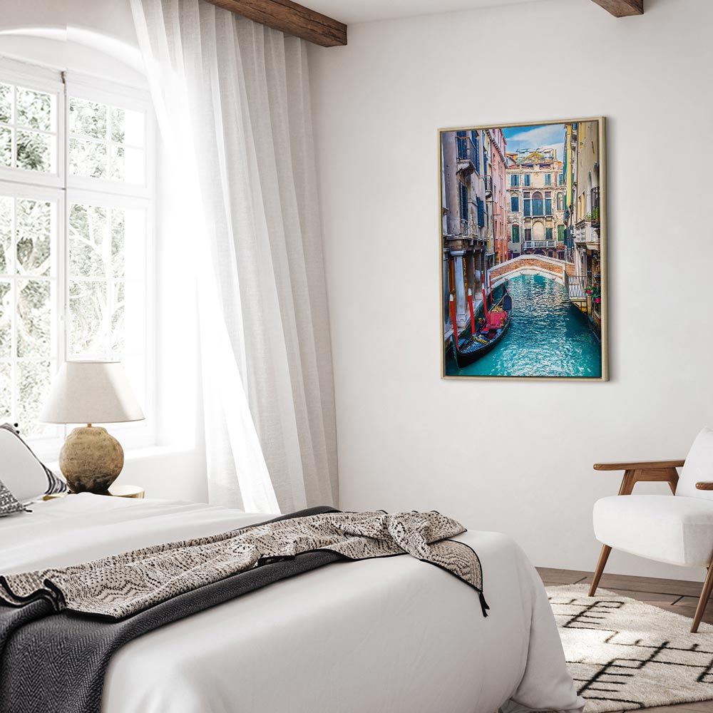 Venice Summer Architecture Vertical Canvas Print