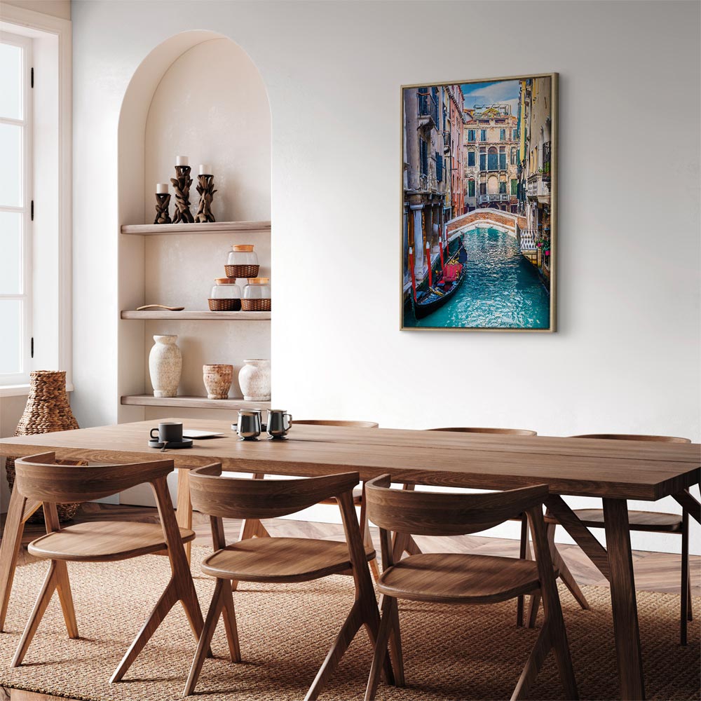 Venice Summer Architecture Vertical Canvas Print