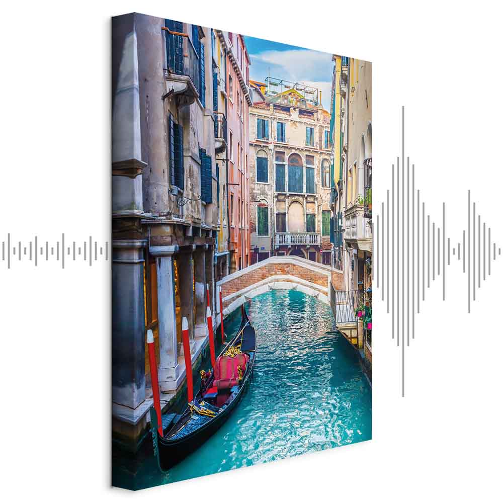 Venice Summer Architecture Vertical Canvas Print