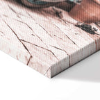 Iconic Vespa Street Scene Vertical Canvas Print