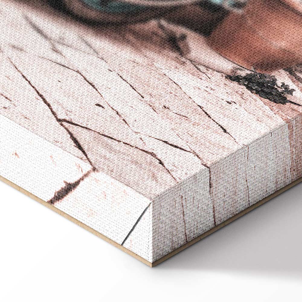 Iconic Vespa Street Scene Vertical Canvas Print