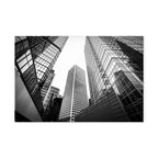 Big City Street Architecture Wide Canvas Print
