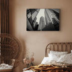 Big City Street Architecture Wide Canvas Print